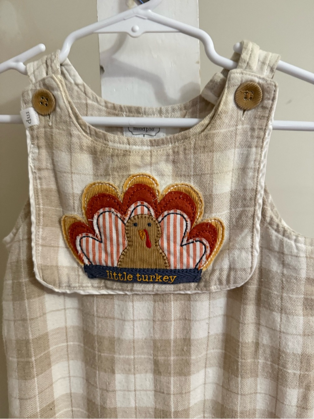 Mudpie Fall & Thanksgiving Romper - Picture 3 of 16